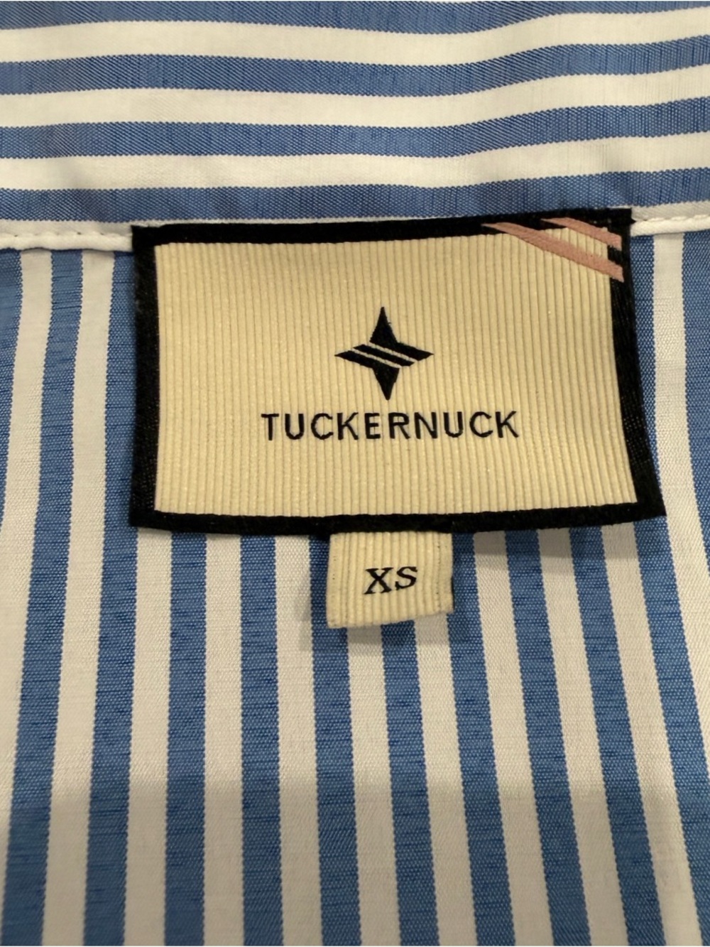Tuckernuck Blue and White Striped Popover Blouse - Picture 6 of 11